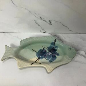 KENT FOLLETTE pottery Fish Dish